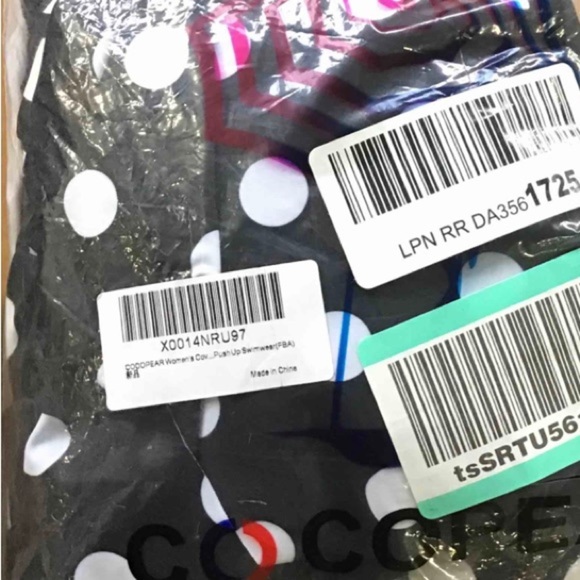 Cocopear Women’s Elegant Crossover One Piece Swim Dress L NWT - Picture 6 of 7